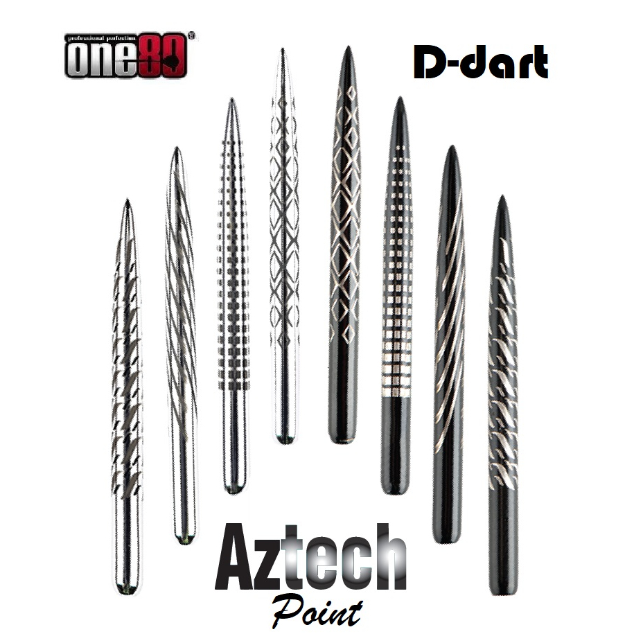 ONE80 DART POINT - Aztech (34 มม./36 มม.) ปลายเหล็กยาวเปลี่ยนเลเซอร์สําหรับเหล็ก DART