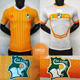 เสื้อกีฬาแขนสั้น ลายทีมชาติฟุตบอล Ivory Coast Jersey 2023 ชุดเหย้า