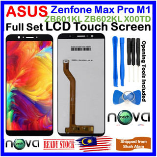 Novatech ชุดหน้าจอสัมผัส LCD แบบเต็มจอ สําหรับ ASUS Zenfone Max Pro M1 ZB601KL X00TD ZB602KL X00TDB