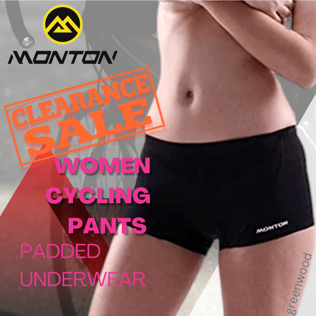 MONTON Cycling Pants Women (Boxer Underwear, Padded) Breathable, Comfort, Cycling Liner Shorts Women