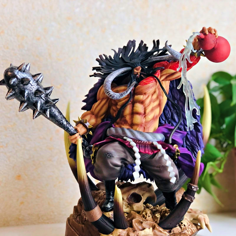 One Piece Kaido Beast รูปปั้นสี่จักรพรรดิ 40 ซม.ขนาดใหญ่ Kaidou GK เรซิ่น Kaido Kaiduo คุณภาพดีที่สุ