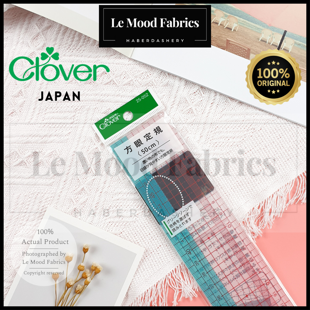 Clover Japan Scale Ruler 25-052 Fashion Design Ruler Grading Ruler Pembaris Tailor Pembaris Jahit