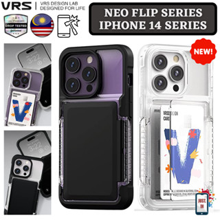 Vrs NEO เคสโทรศัพท์มือถือ PC TPU แบบใส ผิวด้าน กันกระแทก มีช่องใส่บัตร สําหรับ iPhone 14 Pro 14 Pro Max 5G