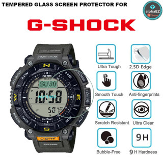 Casio PROTREK PRG-340-3 Series 9H กระจกนิรภัยกันรอยหน้าจอ PRG340 PRO TREK ป้องกันรอยขีดข่วน