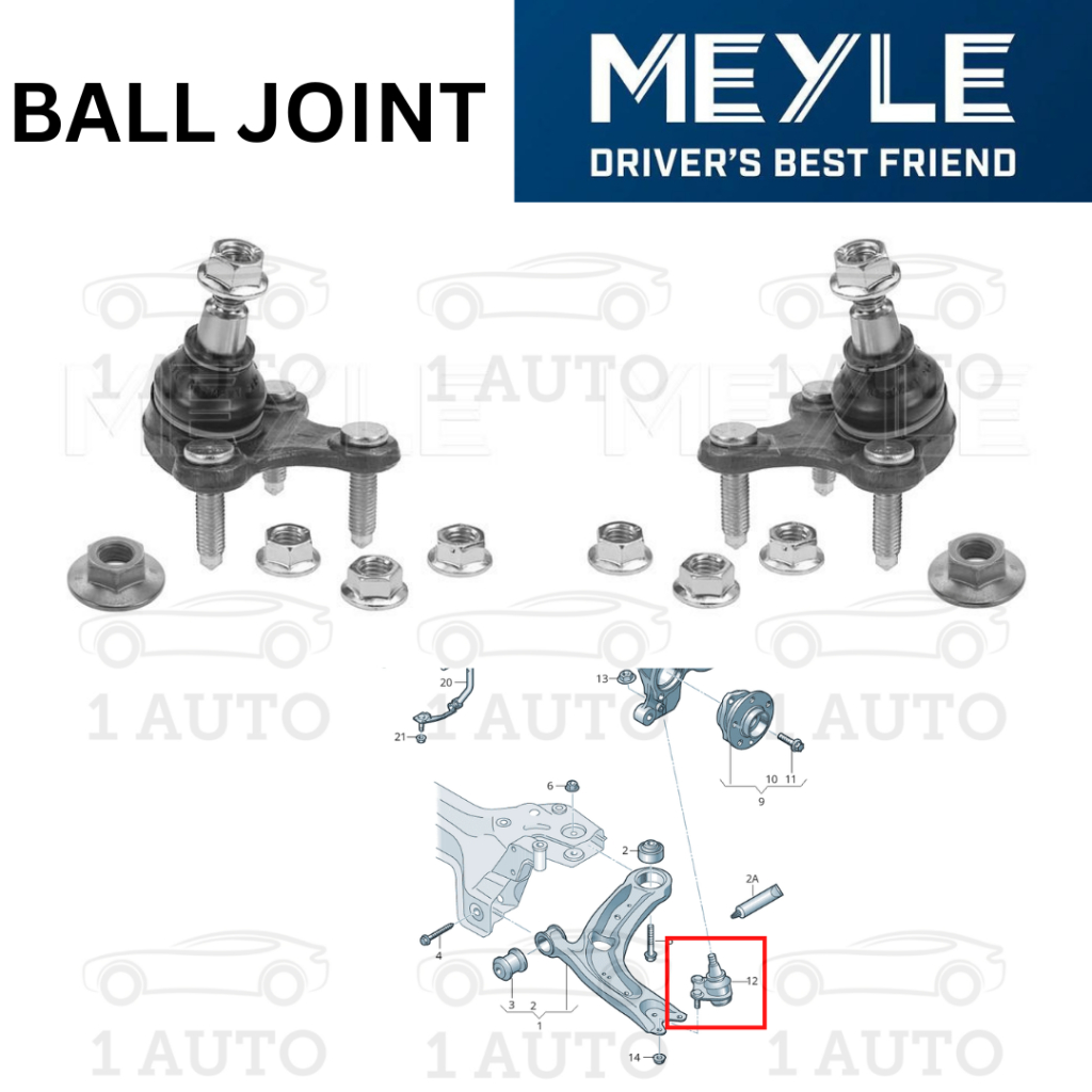 MEYLE GERMANY BALL JOINT VW PASSAT B8 BLUEMOTION 2.0 GOLF MK7 2.0 GTi TIGUAN 5N_ 1.4 TSI PASSAT CC B