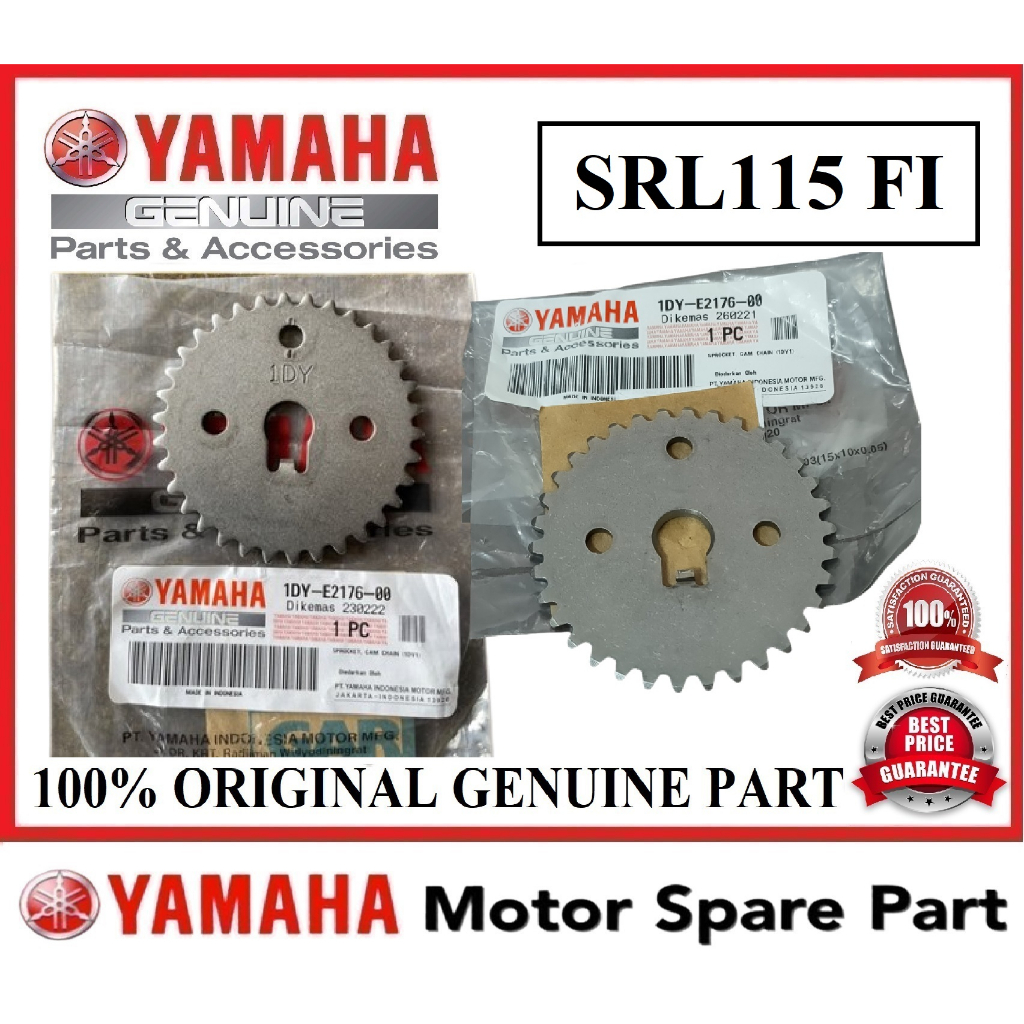 YAMAHA SRL115 FI SPROCKET CAM CHAIN 0 1DY-E2176-00 SPOKET TIMING GEAR RANTAI KECIL SRL115FI SRL 115 