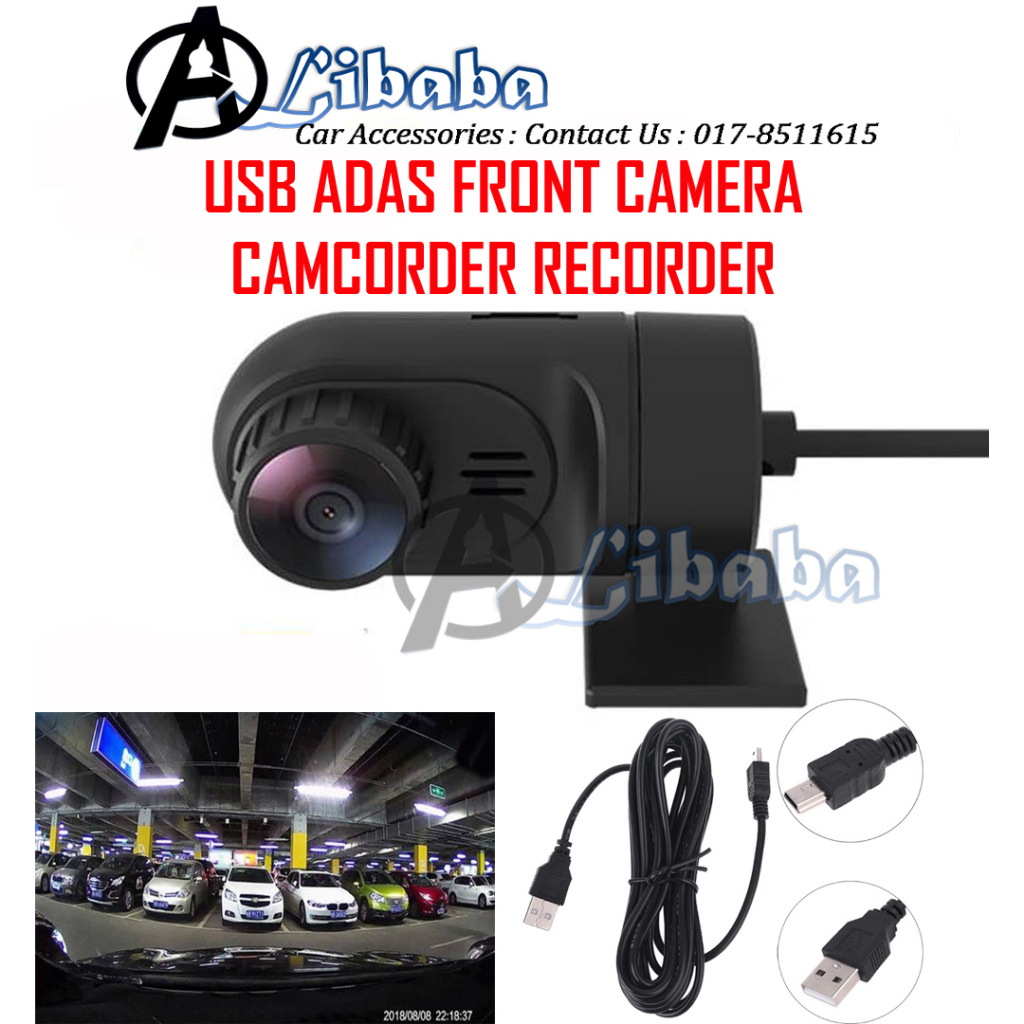 รถ DVR กล้อง USB DVR DashCam สําหรับ Android ADAS 1080P Full HD DVR Recorder Night Vision