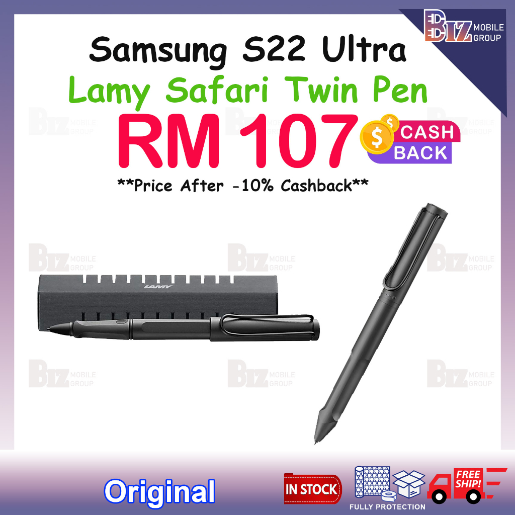 Galaxy x LAMY Safari Twin Pen 2 in 1 สําหรับสมาร ์ ทโฟน/แท ็ บเล ็ ต/โน ้ ตบุ ๊ คและกระดาษ