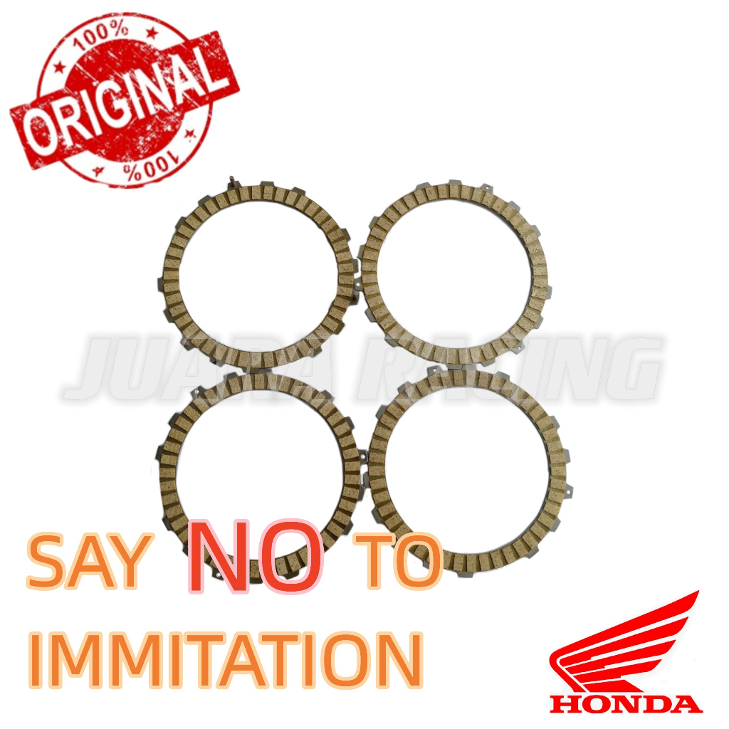 FUTURE125 / DASH125 FI / W125 FI CLUTCH FRICTION PLATE SET/ KLIT CLUTCH SET (3+1PCS) จาก HONDA 22201
