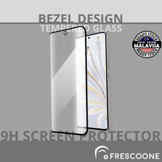 Bezel ฟิล์มกระจกนิรภัยกันรอยหน้าจอ 9H ขอบดําใส สําหรับ Honor Magic 4 Pro Honor 70 50 5G