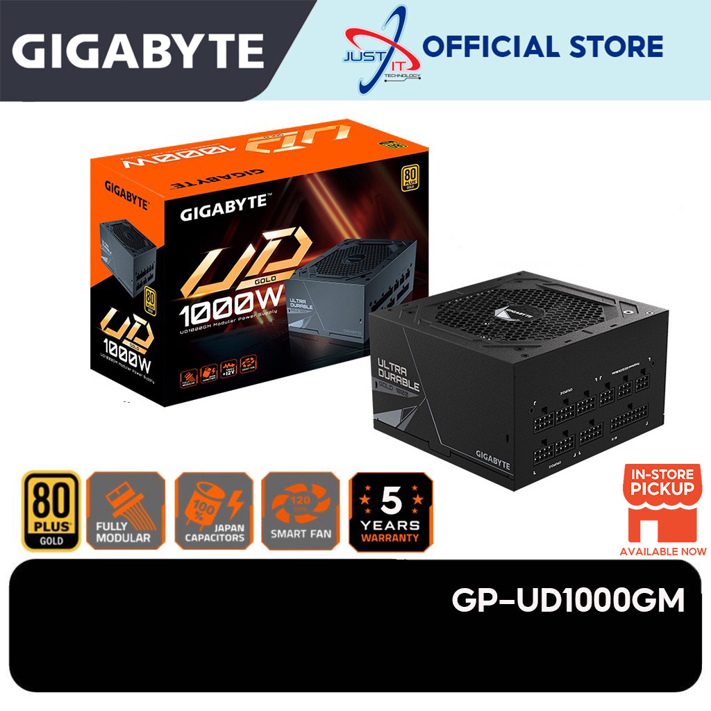 GIGABYTE UD1000GM 80 Plus Gold Full Modular Power Supply (1000W) GP-UD1000GM
