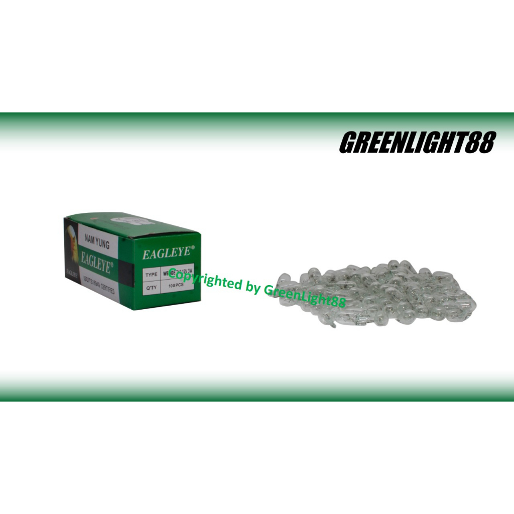 EAGLEYE 4090 12V 3W BULB (T10 3W W30W)(10 ชิ้น/กล่อง)