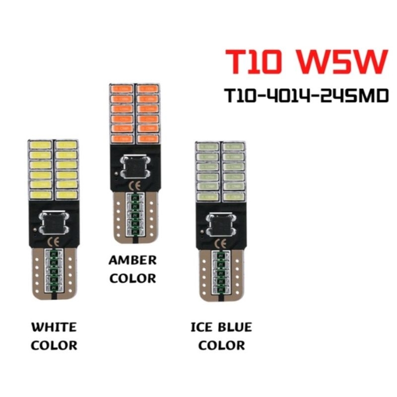LED T10 W5W ไฟรถยนต์ CANBUS หลอดไฟ LED