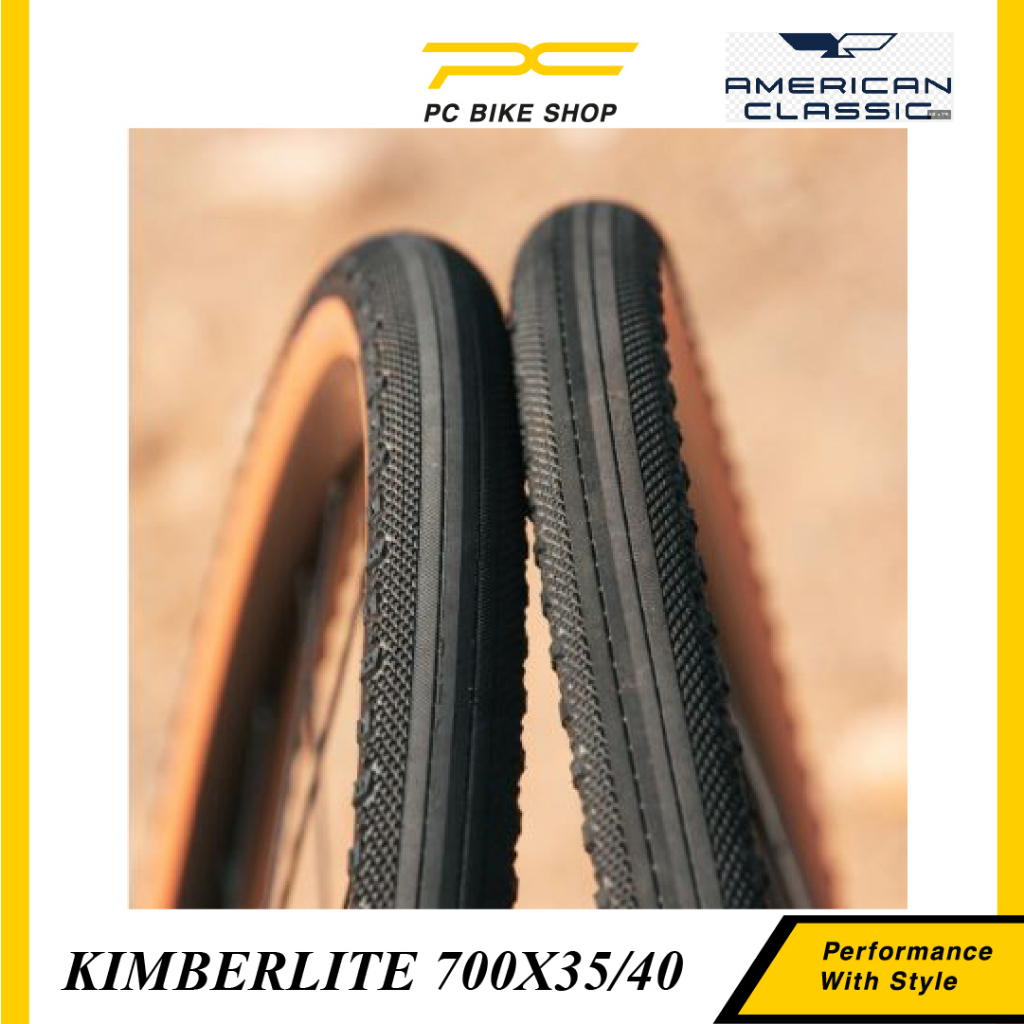 ยางจักรยานกรวด CLASSIC, ยางจักรยาน Kimberlite Tubeless, 700x35C, 700 x 40C