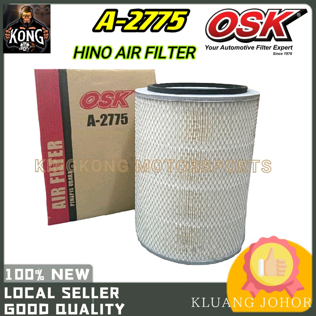 OSK A-2775 HINO AIR FILTER PENAPIS UDARA HINO A 2775 AIR FILTER LORI LORRY HINO