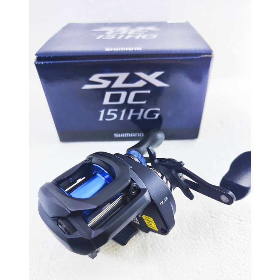 SHIMANO SLX DC 151HG (ฟรี BRAIDED LINE , HOOKS , LURE ) Baitcasting พร้อมการรับประกันในท้องถิ่น 1 ปี