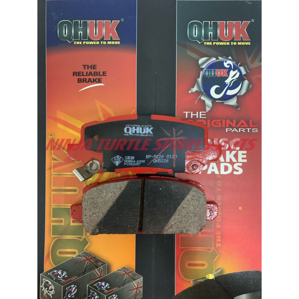 ชุดผ้าเบรคแผ่นดิสก์ด้านหลัง Honda HRV HR-V T7A RU1 RU5 ดิสก์เบรก Pad - QHUK BP-5226-Q