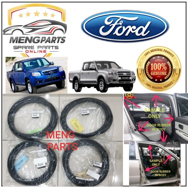FORD RANGER T5 WE 2.5 TDCI & MAZDA BT50 2.5 2008Y-2011Y ยางประตู ,GETAH PINTU *IN BODY* UR63-58/59-7