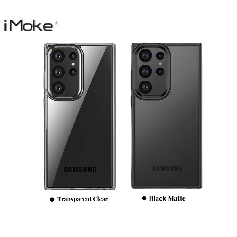 เคส iMoke สําหรับ Samsung Galaxy S23-S25 Ultra/S24 FE/S24+/S23 FE/S23 Plus - Clear/Matte