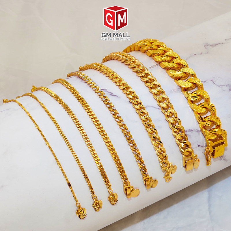 Gelang Tangan Gold Plated [GAJAH SERIES] Emas Bangkok Emas Korea Bracelet Gelang Tangan 24K Gold Pla