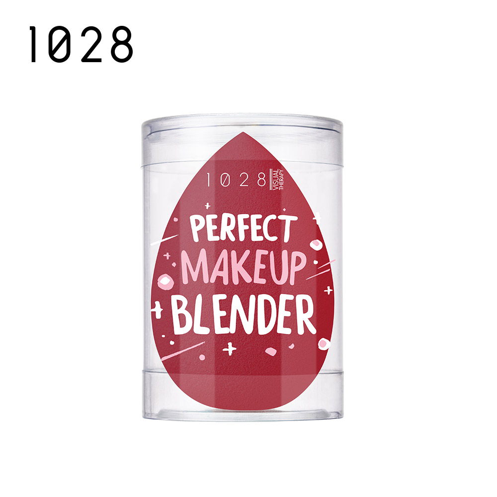 1028 Perfect Makeup Blender (สีแดงเบอร์รี่) 90056