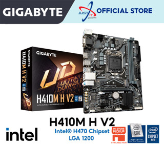 Gigabyte H410M H V2 LGA1200 เมนบอร์ดคอมโบดีล INTEL G6405 I3-10100F I3-10105 I5-10400 I5-10400F G6400