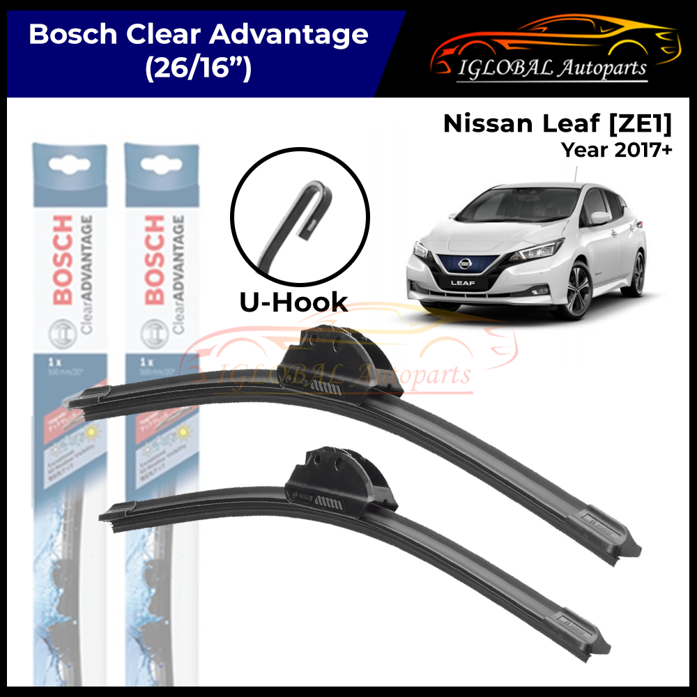 Nissan Leaf [ZE1] ปี 2017+ ที่ปัดน้ําฝน Bosch Clear Advantage Set (626/16")