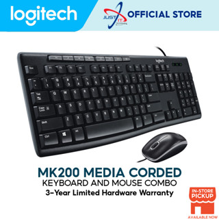 Logitech MK200 Media คีย์บอร์ด เมาส์คอมโบ