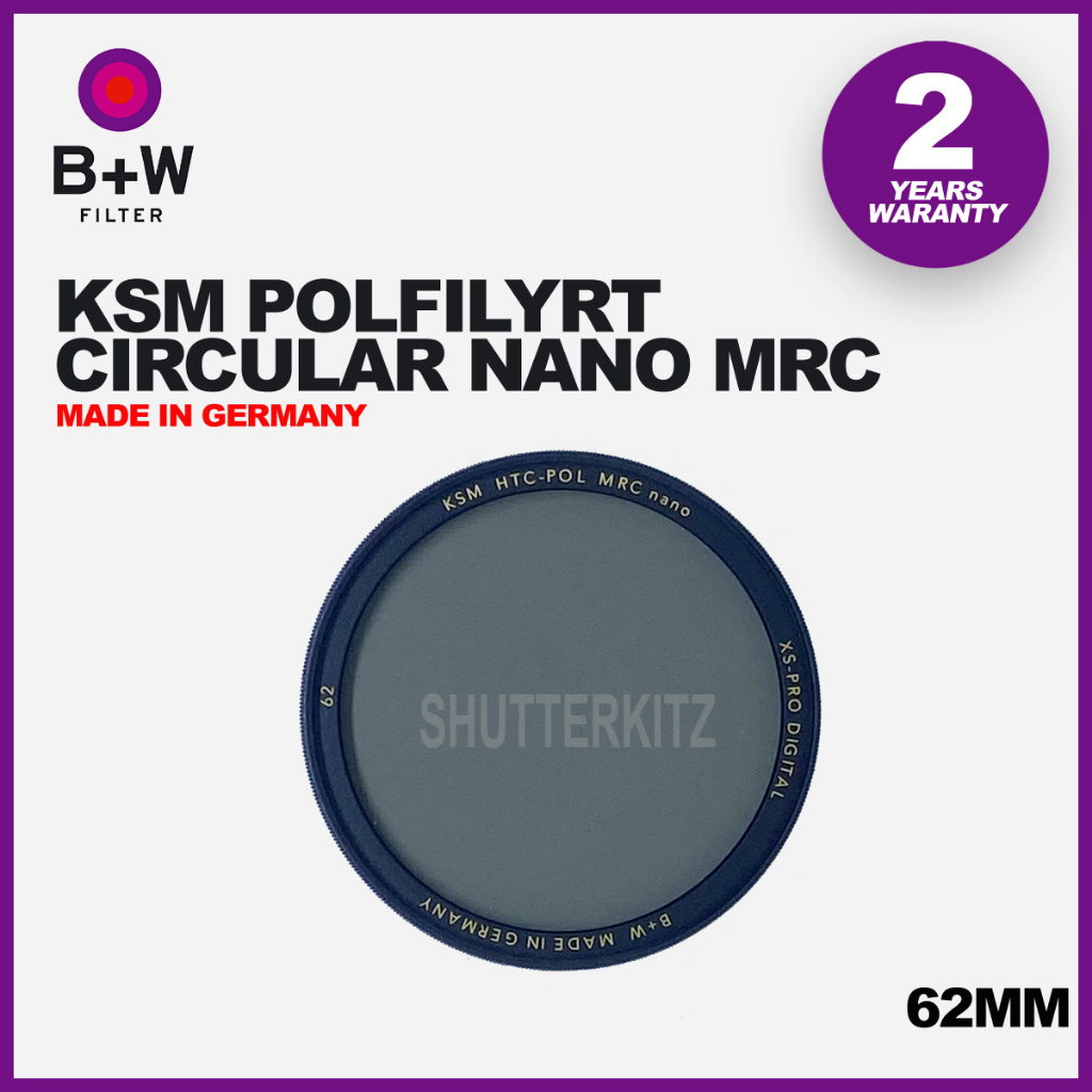 B+W CPL FILTER XS-PRO HTC KSM Circular Polarizer MRC NANO (39,49,52,58,62,67,72,77,82mm)