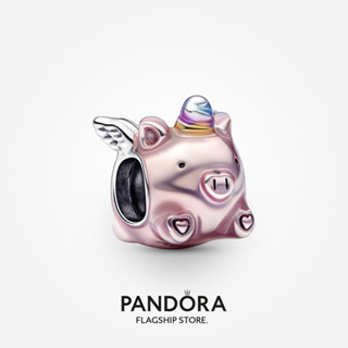 Pandora เครื่องรางบิน ยูนิคอร์น หมู ของขวัญวันหยุด สําหรับผู้หญิง p804