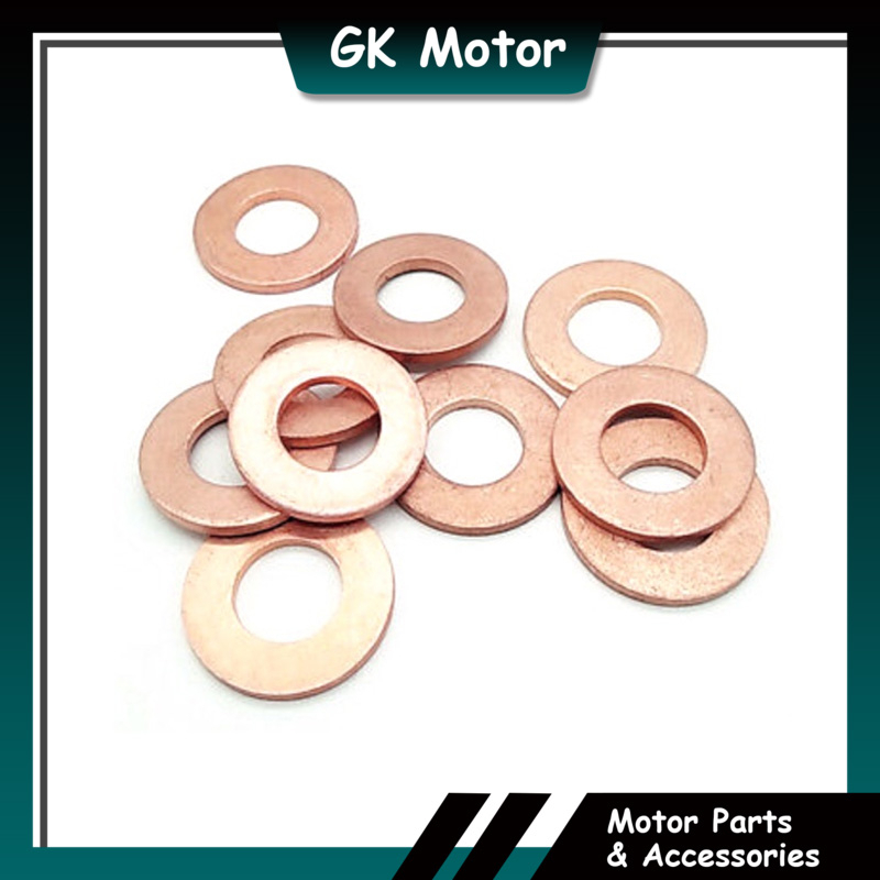 (1 BIJI) LC135 Y15ZR FZ150 SRL110 CYLINDER HEAD STUD WASHER COPPER HEAD WASHER LC135