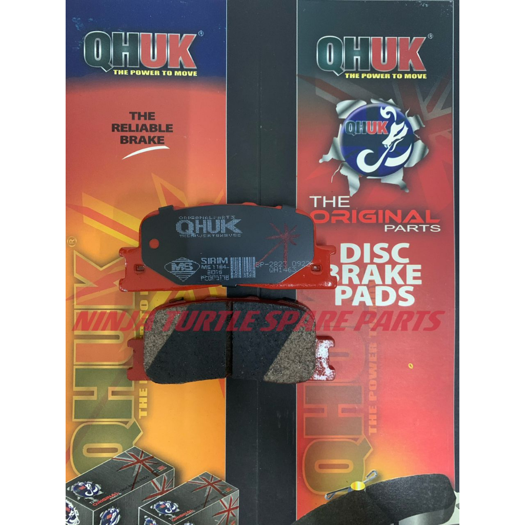 ชุดผ้าเบรคแผ่นดิสก์ด้านหลัง Toyota Camry ACV30 ACV31 / Wish ZNE10 ANE10 ZGE20 ZGE22 / Caldina GT4 ST