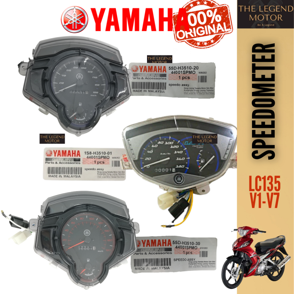YAMAHA LC135 LC 135 V1 V2 V3 V4 V5 V6 V7 V8 FI METER SPEEDOMETER ODOMETER 1S8-H3510-01 55D-H3510-20