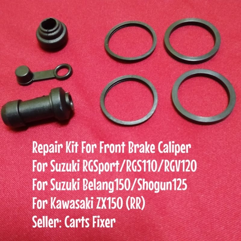ชุดซ่อมคาลิปเปอร์เบรก (หน้า) สําหรับ Suzuki RGSport RGS110 RGV120 Belang150 Shogun125 Kawasaki ZX150