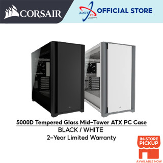 Corsair 5000D กระจกนิรภัย เคส ATX หอคอยกลาง - (สีดํา / สีขาว)