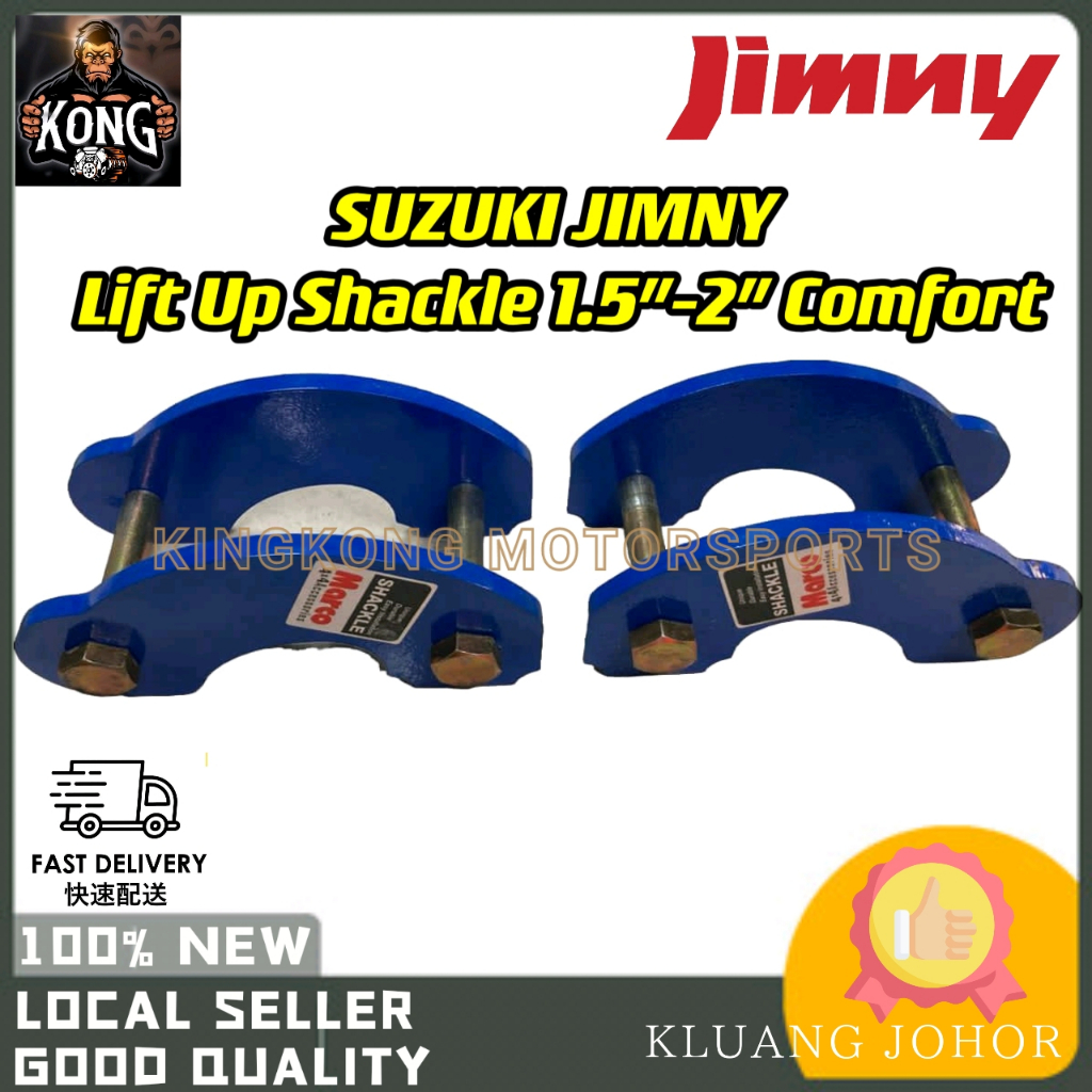 SUZUKI JIMNY SJ410 SJ413 SJ30 SJ40 JA11 JA51 JA71 LIFT UP 1.5 -2" SHACKLE SPRING COMFORT MARCO FRONT