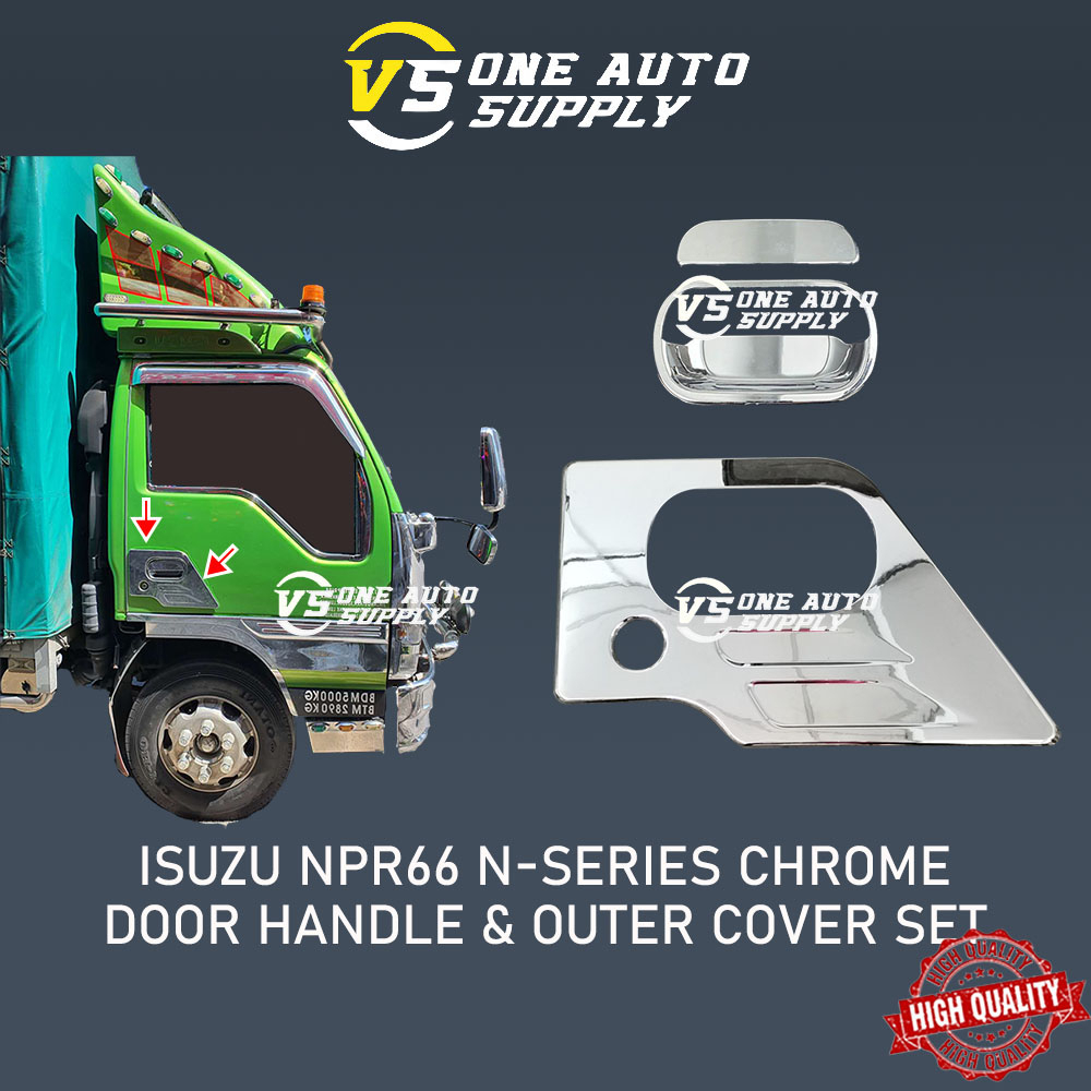 ชุดฝาครอบ ISUZU NPR66 N-SERIES HICOM NQR ประตู CHROME HANDLE & OUTER