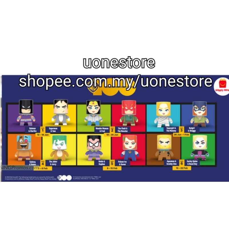 McDonalds McDonalds Happy Meal Toys Wb 100 Years Celebrating Mix It Up Universe