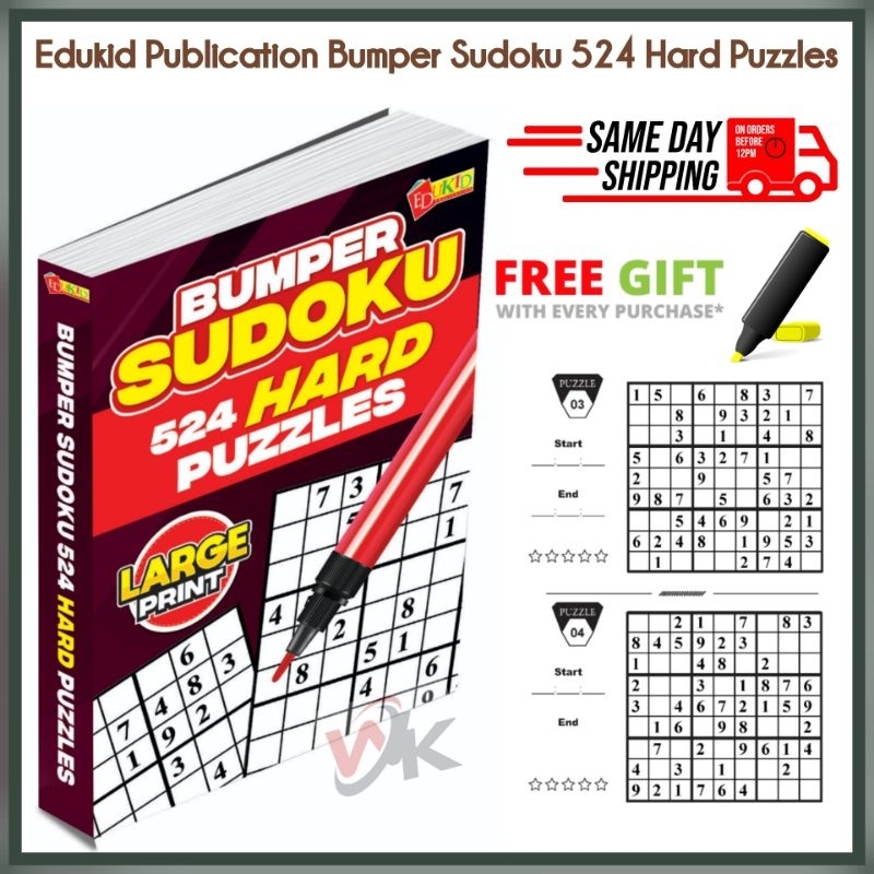 กันชน Sudoku 524 ปริศนาง่ายๆ ปริศนาแข็งสําหรับเด็ก เกมคํา กิจกรรมคํา Crossword เวลาสนุก