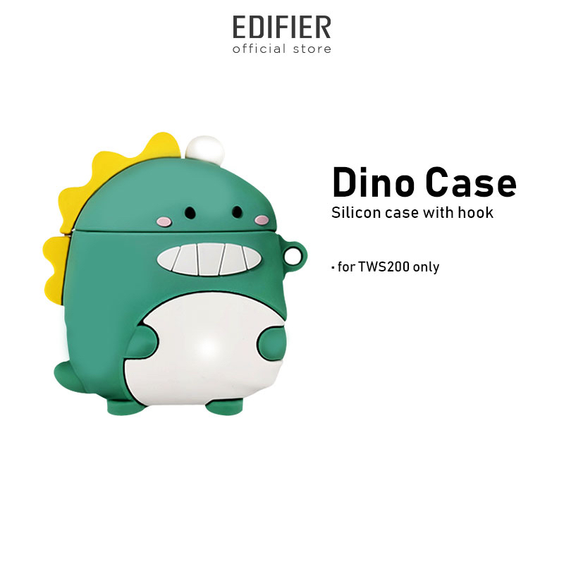 Edifier [IAT] Green Dino Silicon Case & Hook For TWS200/TWS200 Plus Case Only