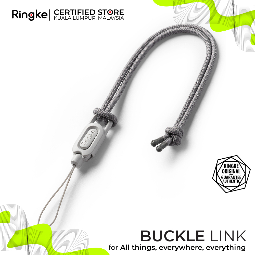สายรัดหัวเข็มขัด RINGKE LINK ออกแบบมาสําหรับเคสสมาร์ทโฟน กุญแจ กล้อง & ID QuikCatch สายคล้องคอแบบปรับระดับได้