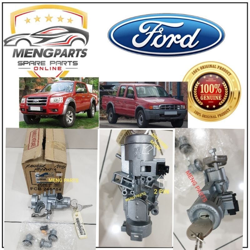 FORD RANGER WL 1999Y-2007Y CYLINDER KEY SET ,KUNCI SET ,IGNITION LOCK SET UH77-09-010B00