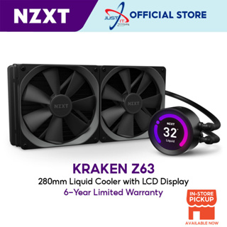 Nzxt Kraken Z63 พัดลมระบายความร้อน พร้อมจอแสดงผล 2.36 (280 มม.) RL-KRZ63-01