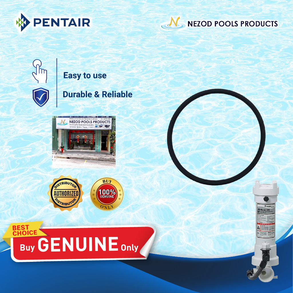 O RING สําหรับ PENTAIR IN-LINE CHLORINATOR 320 - สระว่ายน้ํา SANITISATION / NEZOD POOLS