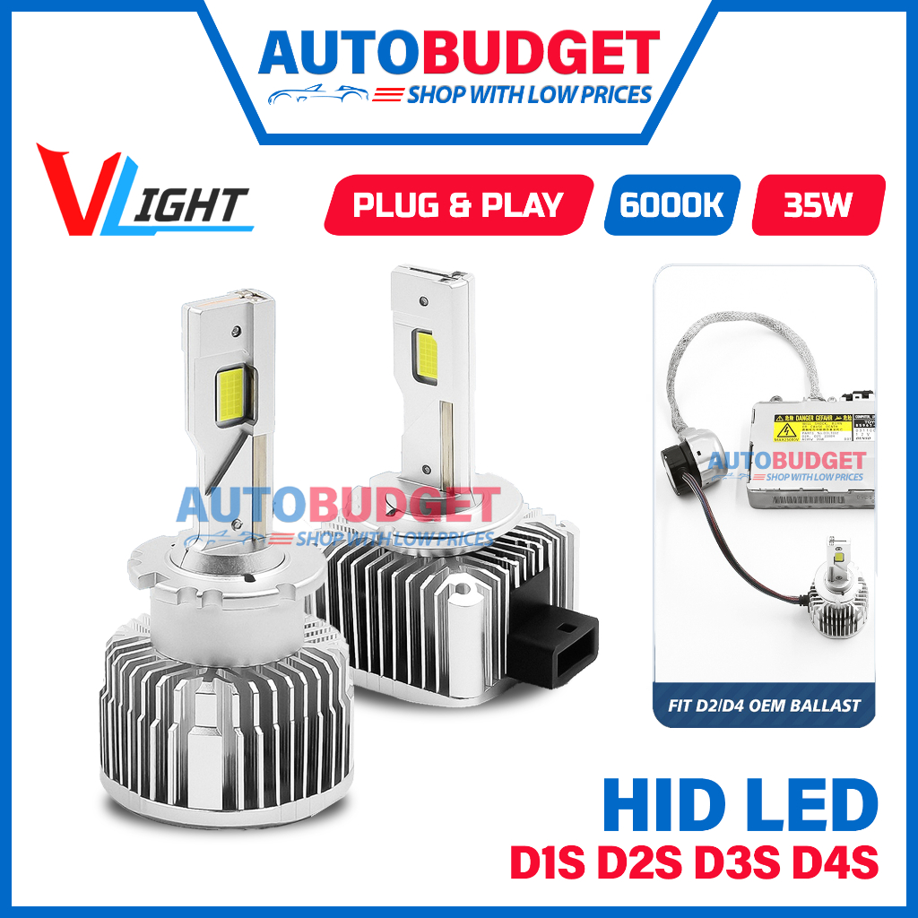 D-Series HID ถึง LED 1:1 ไฟหน้ารถ LED ไฟหน้า HID หลอดไฟ LED D1S D2S D3S D4S +300% หลอดไฟ LED Ballast
