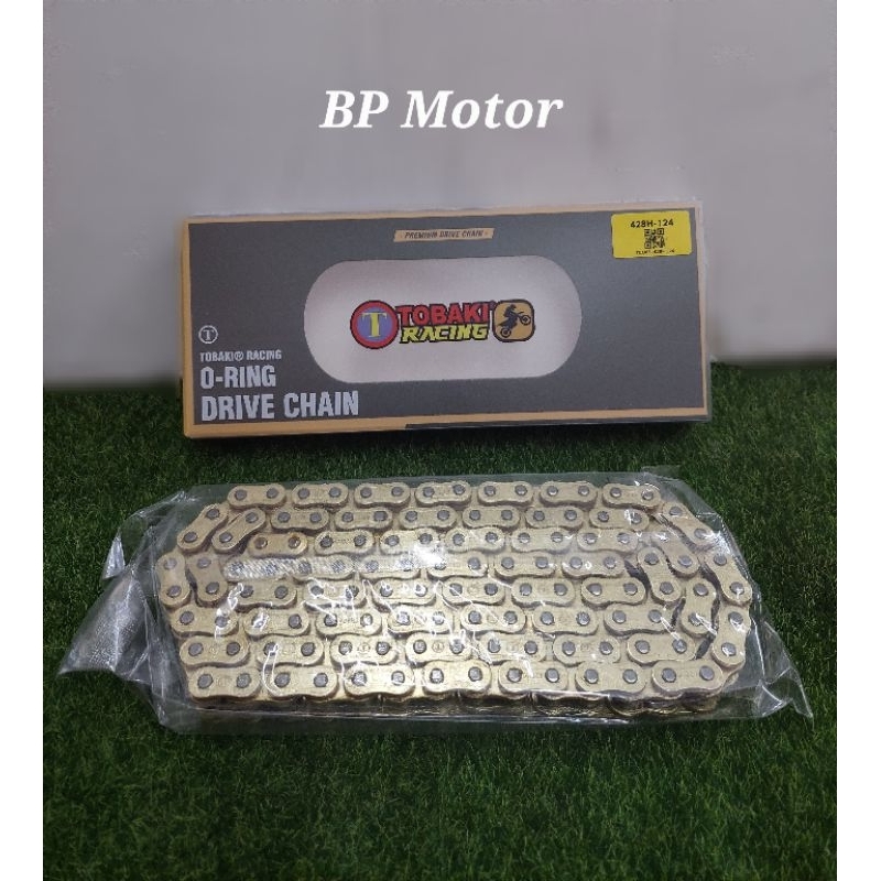 โทบากิ ​​​​​​​Racing Gold Chain โซ่รถจักรยานยนต์ Rantai Motor 428Hx124L / 428Hx132L
