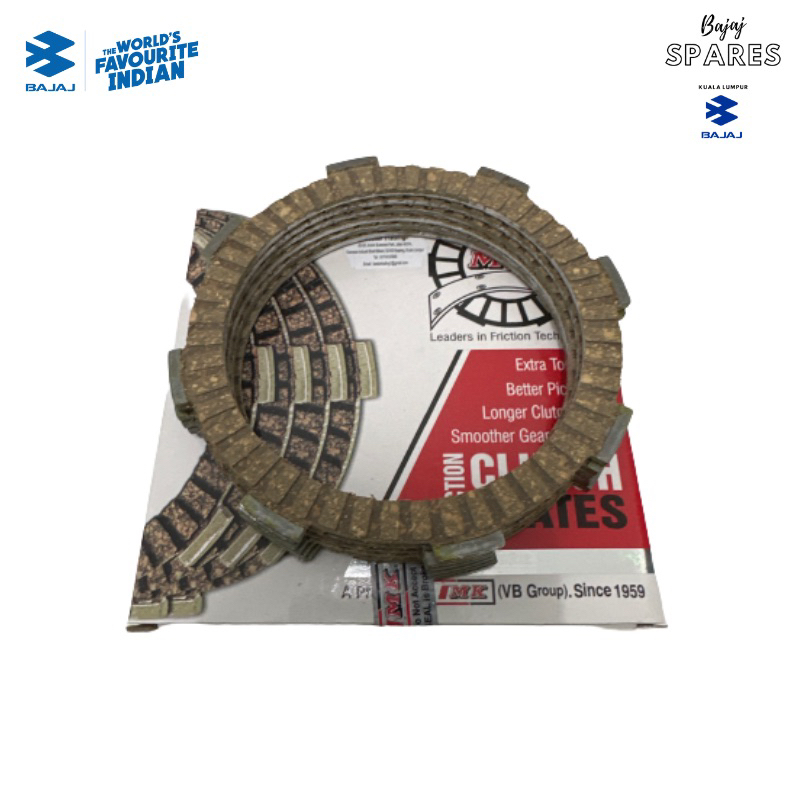 จานคลัทช์ 6 ชิ้น ชุด NS200/RS200 PULSAR BAJAJ/KTM DUKE 200/RC MK ยี่ห้อ