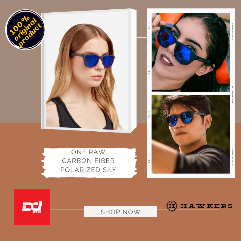 HAWKERS ONE RAW CARBON FIBER -แว่นกันแดด POLARIZED SKY และนําเข้าจากสเปน