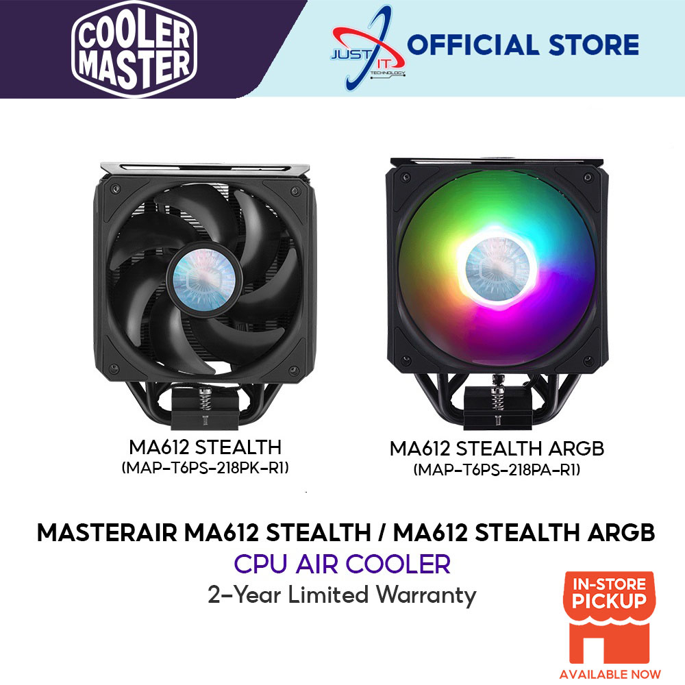 Cooler MASTER MASTERAIR MA612 STEALTH / MA612 STEALTH ARGB CPU COOLER