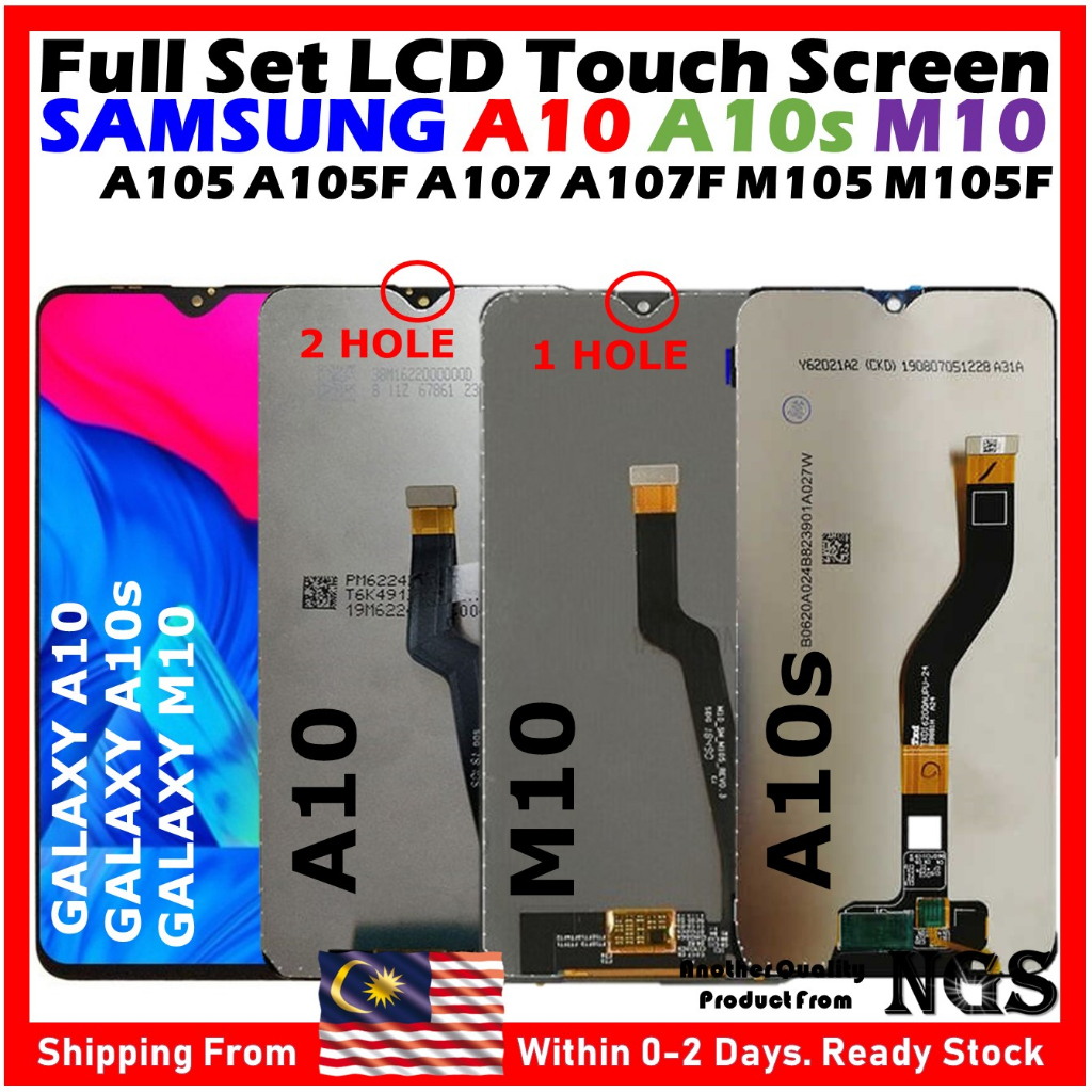 Orl NGS ยี่ห้อชุดหน้าจอสัมผัส LCD สําหรับ SAMSUNG Galaxy A10 A105 / A10s A107 / M10 M105